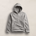 James Perse MVNS3720 Hooded Sweatshirt Heather Grey Cotton Fleece
